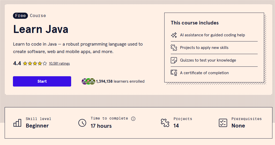 Picture of Code Academy's project: Code Academy - Java Courses