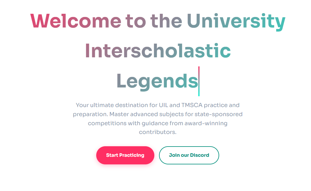 Picture of Andrew Yoon's project: UIL Legends